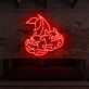 Kirsche mit Comicgesichtern LED-Neonschild Wohnzimmer Bar