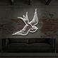 fliegende Schwalbe LED-Neonschild Wohnzimmer Loft