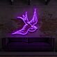 fliegende Schwalbe LED-Neonschild Wohnzimmer Loft