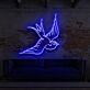 fliegende Schwalbe LED-Neonschild Wohnzimmer Loft