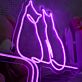 zwei Katzen Silhouette LED-Neonschild Wohnzimmer Schlafzimmer