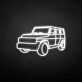 Geländewagen LED-Neonschild Garage Wohnzimmer