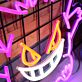grinsendes Monster mit spitzen Ohren LED-Neonschild Gaming Zimmer