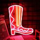 Cowboystiefel mit Herzmuster LED-Neonschild Bar Wohnzimmer
