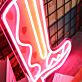 Cowboystiefel mit Herzmuster LED-Neonschild Bar Wohnzimmer