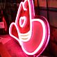Cowboyhut mit Herzsymbol LED-Neonschild Bar Wohnzimmer