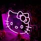 Katze mit Schleife LED-Neonschild Kinderzimmer Wohnzimmer