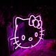 Katze mit Schleife LED-Neonschild Kinderzimmer Wohnzimmer
