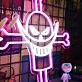Totenkopf mit gekreuzten Knochen LED-Neonschild für Bar Gaming