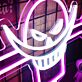 Totenkopf mit gekreuzten Knochen LED-Neonschild für Bar Gaming