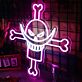 Totenkopf mit gekreuzten Knochen LED-Neonschild für Bar Gaming