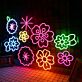 Blumenmuster LED-Neonschild Wohnzimmer Schaufenster