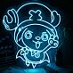 Comic Rentierfigur LED-Neonschild Gaming Zimmer