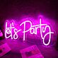 Let's Party LED-Neonschild für Bar und Club