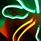 Palme LED-Neonschild Wohnzimmer Bar