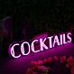 COCKTAILS LED Neonschild für Bar und Lounge