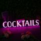 COCKTAILS LED Neonschild für Bar und Lounge