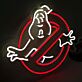 durchgestrichener Geist LED-Neonschild für Bar Gaming