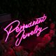 Permanent Jewelry LED-Neonschild für Schmuckgeschäft Studio