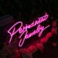 Permanent Jewelry LED-Neonschild für Schmuckgeschäft Studio