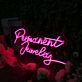 Permanent Jewelry LED-Neonschild für Schmuckgeschäft Studio