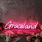 Graceland LED-Neonschild Wohnzimmer Bar