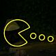 Videospielfigur Pac-Man LED-Neonschild für Gamingzimmer und Wohnzimmer