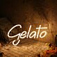 Gelato LED-Neonschild für Eisdiele Café