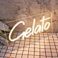 Gelato LED-Neonschild für Eisdiele Café