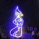 Vogel Cartoonfigur LED-Neonschild für Wohnzimmer oder Kinderzimmer