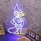 Vogel Cartoonfigur LED-Neonschild für Wohnzimmer oder Kinderzimmer