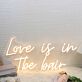 Love is in the hair LED-Neonschild für Friseursalon