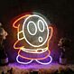 Spielfigur mit Maske LED-Neonschild Gaming Zimmer