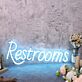 Toiletten Neonschild aus LED Neon – WC Hinweis für Restaurant & Bar