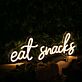 eat snacks LED-Neonschild für Küche Café