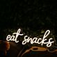 eat snacks LED-Neonschild für Küche Café