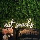 eat snacks LED-Neonschild für Küche Café