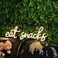 eat snacks LED-Neonschild für Küche Café
