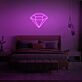 Diamant Symbol LED-Neonschild Schlafzimmer Wohnzimmer
