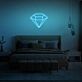 Diamant Symbol LED-Neonschild Schlafzimmer Wohnzimmer