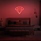 Diamant Symbol LED-Neonschild Schlafzimmer Wohnzimmer