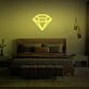 Diamant Symbol LED-Neonschild Schlafzimmer Wohnzimmer