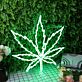 Cannabisblatt LED-Neonschild für Bar Club