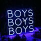 BOYS BOYS BOYS LED-Neonschild für Club oder Bar