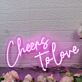 Cheers To love LED-Neonschild für Hochzeit oder Bar