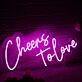 Cheers To love LED-Neonschild für Hochzeit oder Bar