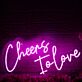 Cheers To love LED-Neonschild für Hochzeit oder Bar