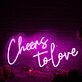 Cheers To love LED-Neonschild für Hochzeit oder Bar