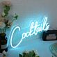 Cocktails LED Neonschild für Bar und Hausbar