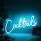 Cocktails LED Neonschild für Bar und Hausbar
